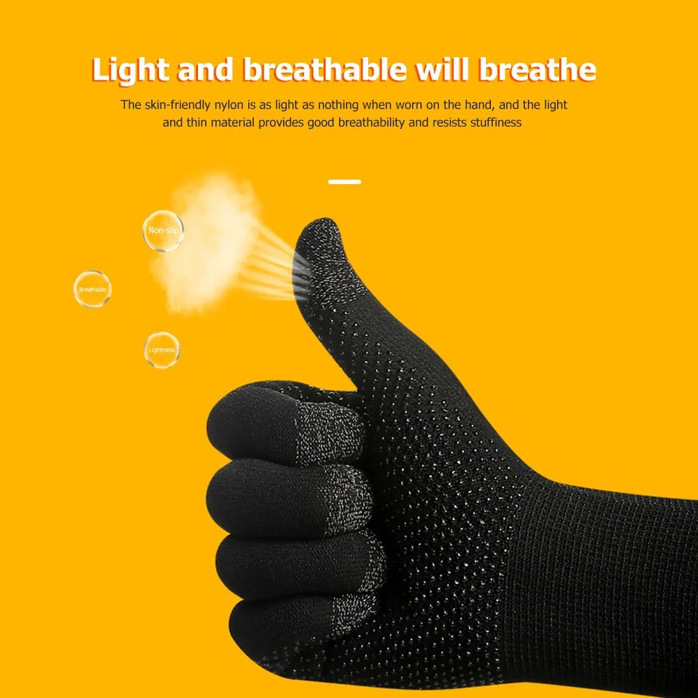 Unisex Touchscreen Knit Gloves — Anti-Slip Thermal, Breathable & Sweatproof (One Size) for Gaming, Cycling & Outdoor
