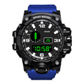 Men's Sports Digital Watch - Large 55mm Dial, Waterproof 3ATM (30M), Luminous Alarm & Stopwatch