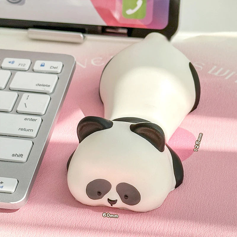 Cute Animal Wrist Rest Mouse Pad - Ergonomic Arm Support for Computer & Laptop Desk (Cat, Dog, Duck, Panda)