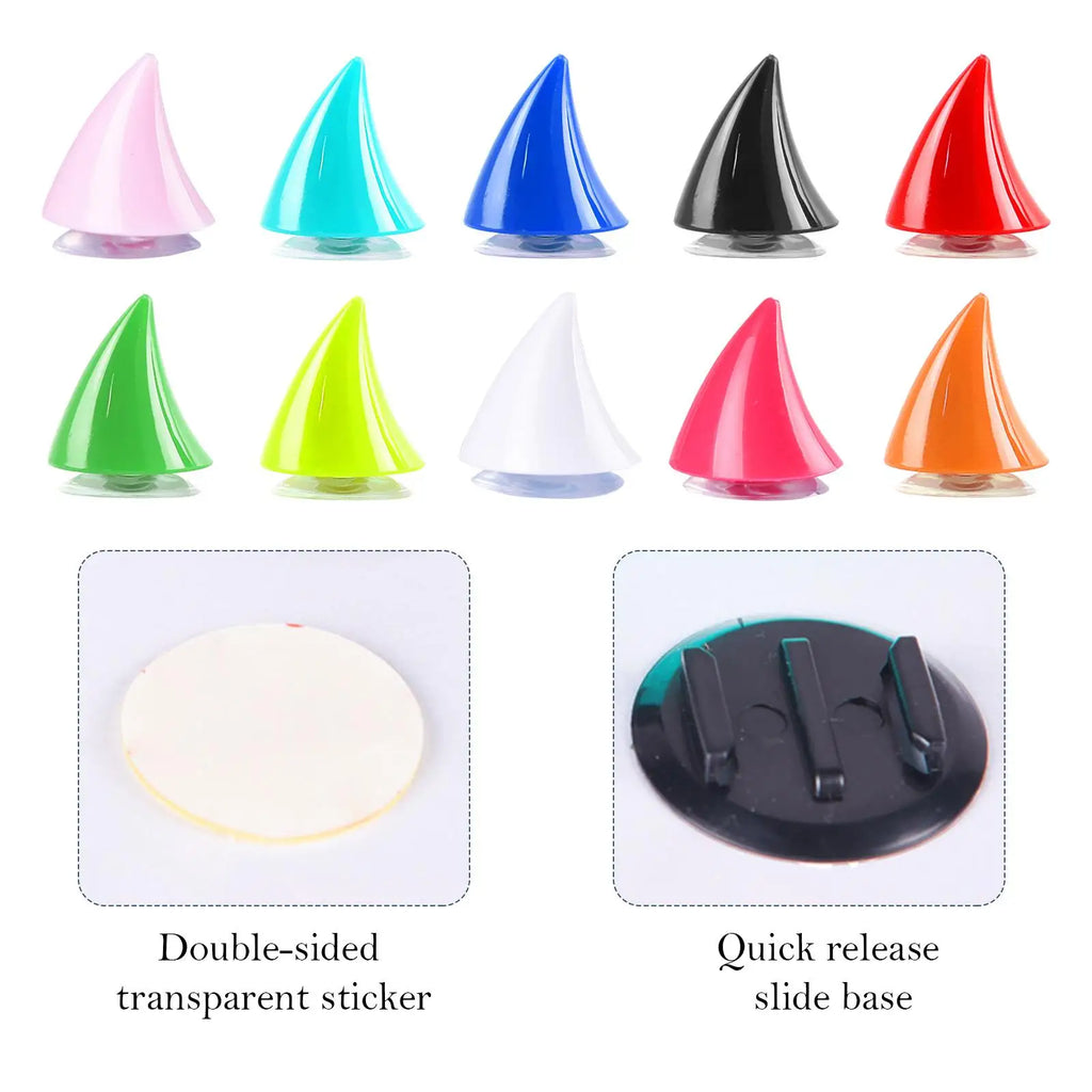 Devil Horn Helmet Sticker – Removable Helmet Horns for Motorcycle, Motocross, Off-Road, Full-Face & Electric Bike Helmets