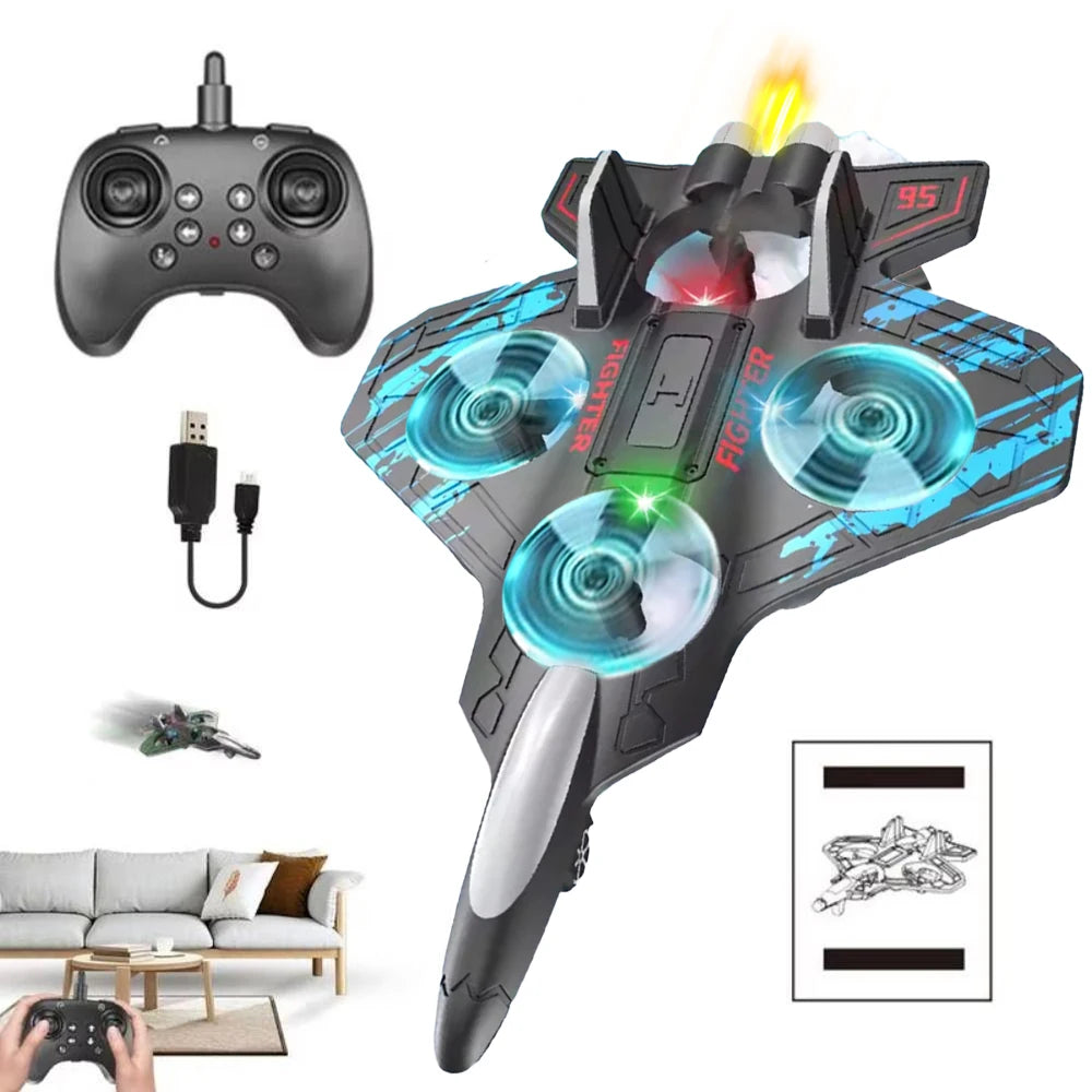 4-Motor Drone with Pulse Control, Range 6 m — Impact-Resistant Quadcopter for Competition and Leisure