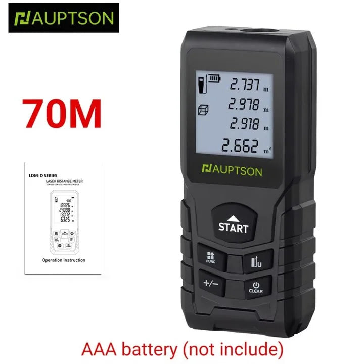 Laser Rangefinder 70m/100m (230ft/328ft) Digital Distance Meter Handheld for Construction & DIY