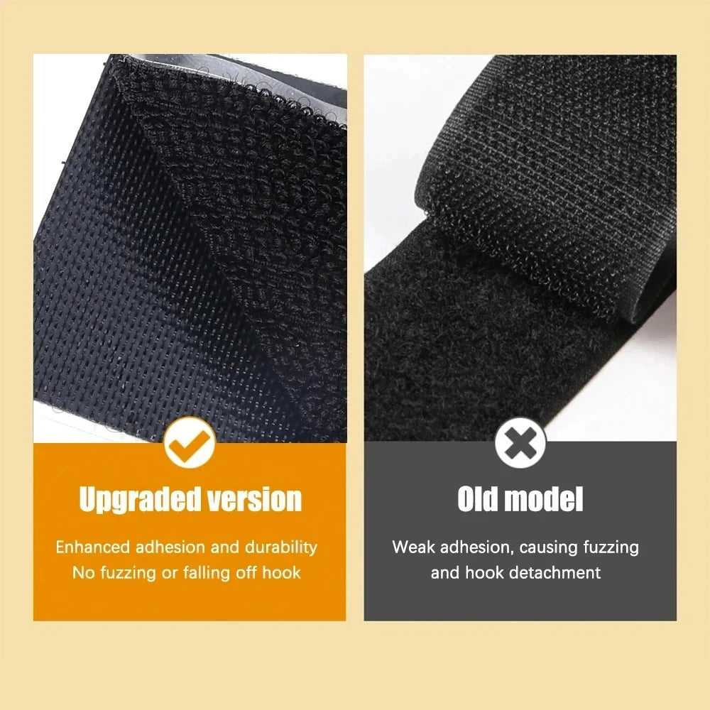 Double-Sided Adhesive Carpet Grips - Strong Residue-Free Non-Slip Rug & Car Floor Mat Pads (Suede + Hook Pairs)