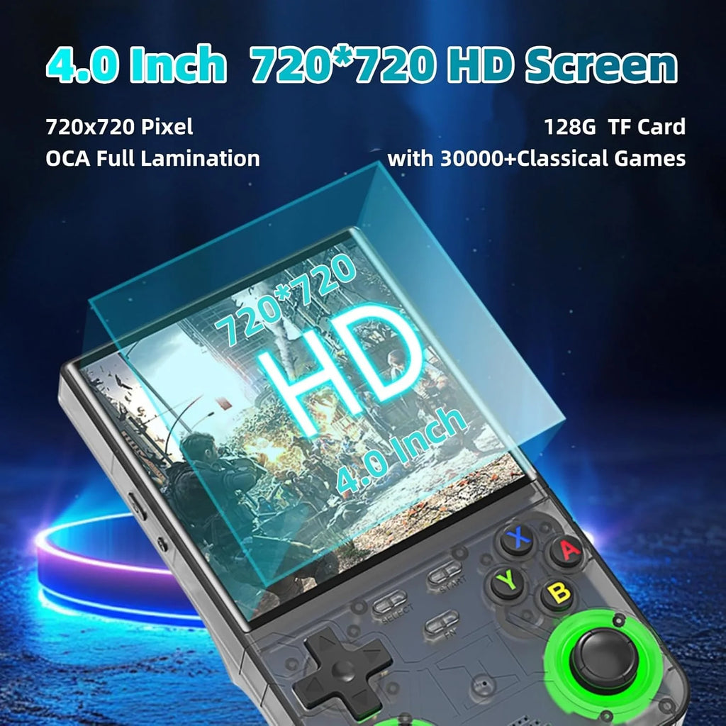 Ultra Retro Handheld Game Player 4.0" (10.16 cm) IPS WiFi Open-Source, 128GB Preloaded, 20,000+ Games