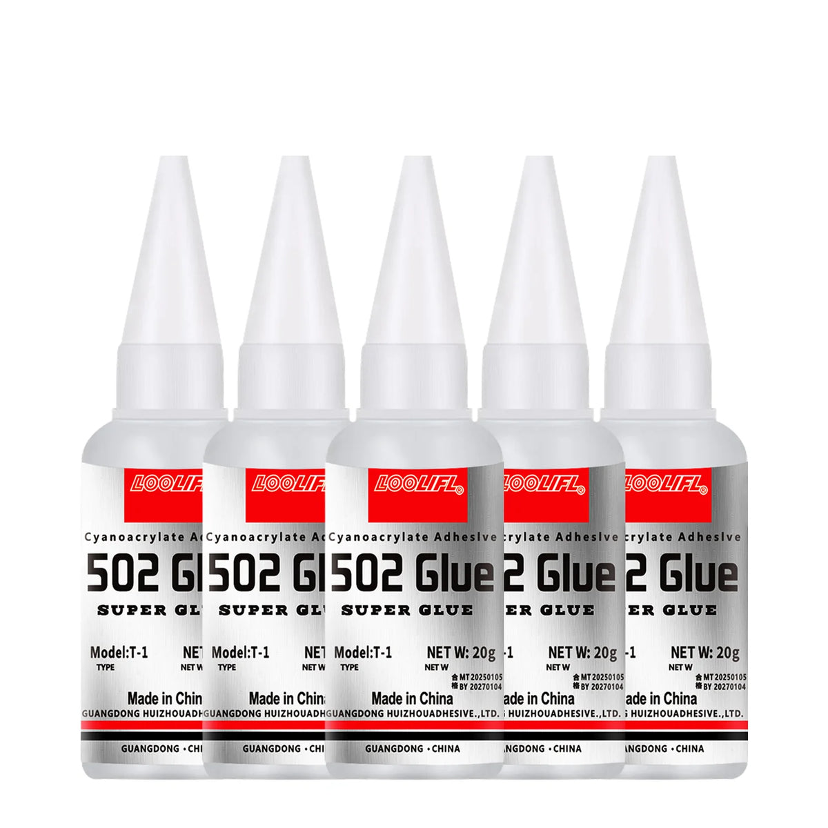 502 Super Strong Quick-Drying Glue for Plastic, Wood, Metal & Ceramic – Clear Low-Odor Adhesive, 20ml (0.68 fl oz)