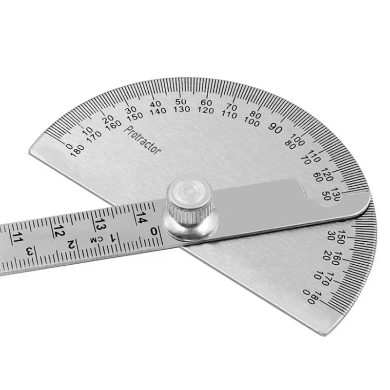 180° Semi-Circular Protractor Angle Ruler 14 cm (5.5 in) Carpenter Dividing Gauge