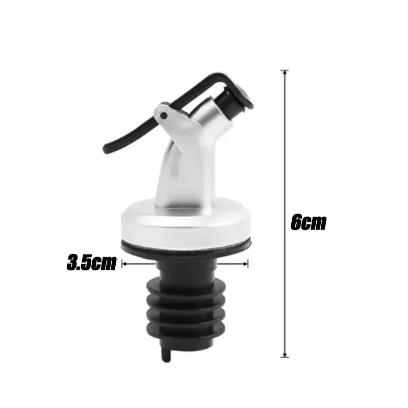 1/3/5-Pack Leak-Proof Oil Bottle Pourer Stopper – Locking Nozzle for Oil, Vinegar, Wine & Liquor