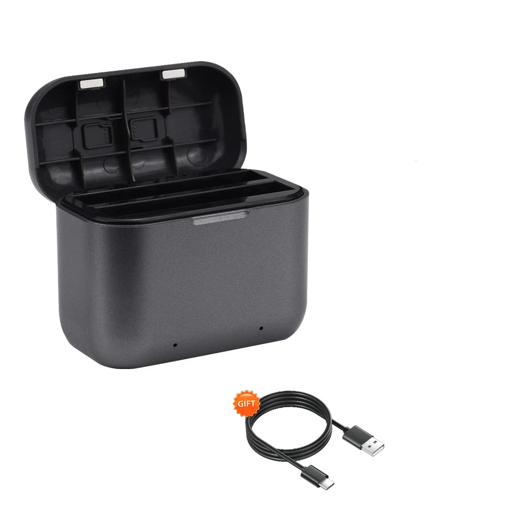 2300mAh 3.85V Rechargeable Li‑ion Camera Battery + 2‑Slot LED Fast Charger Kit for Action Cameras