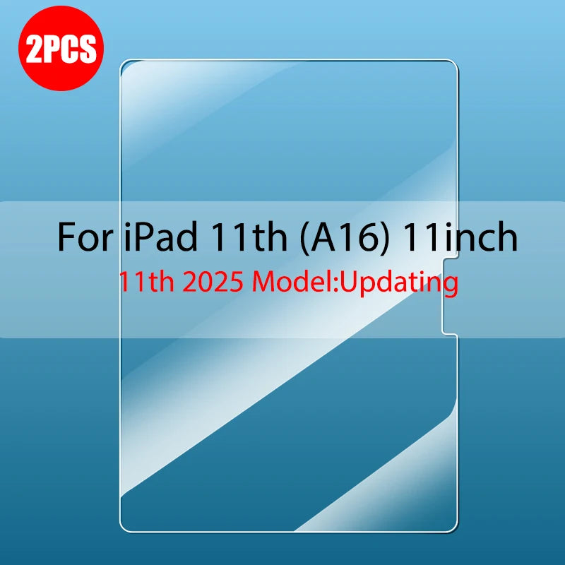 11-Inch (27.9 cm) Tempered Glass Screen Protector for iPad 11th Generation, 9H Hardness, 2-Pack