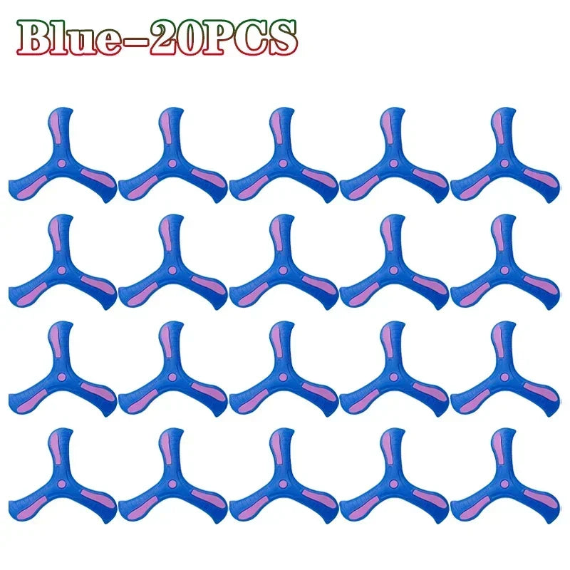 Soft Foam Three-Leaf Boomerang Flying Disc for Kids & Adults, Beginner-Friendly Outdoor Throwing Toy