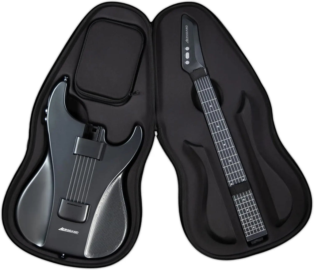 Smart Hybrid Portable Guitar – Pain-Free Silicone Strings, 9 Instrument Sounds (Electric, Acoustic, Bass, Ukulele), Built-in Speaker & Mic, MIDI Controller, 13,500mAh Battery