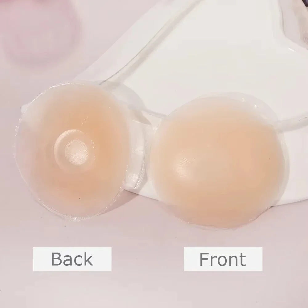 2/6/12-Pack Reusable Self-Adhesive Silicone Nipple Covers Invisible Breast Petals