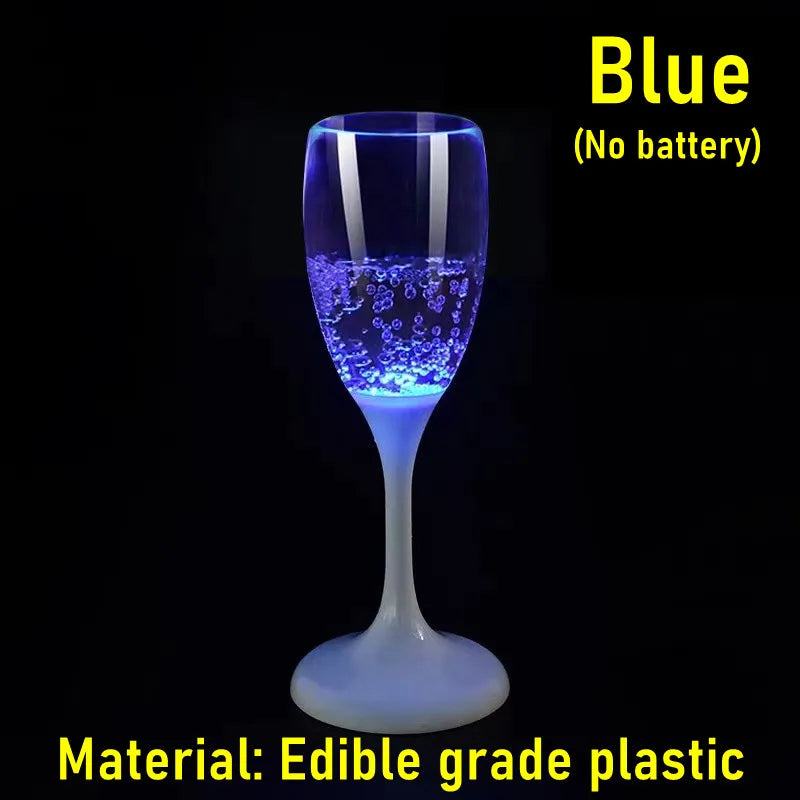 6-Pack LED Light-Up Cups — Multicolor Flashing Wine, Beer & Whiskey Glasses for Parties