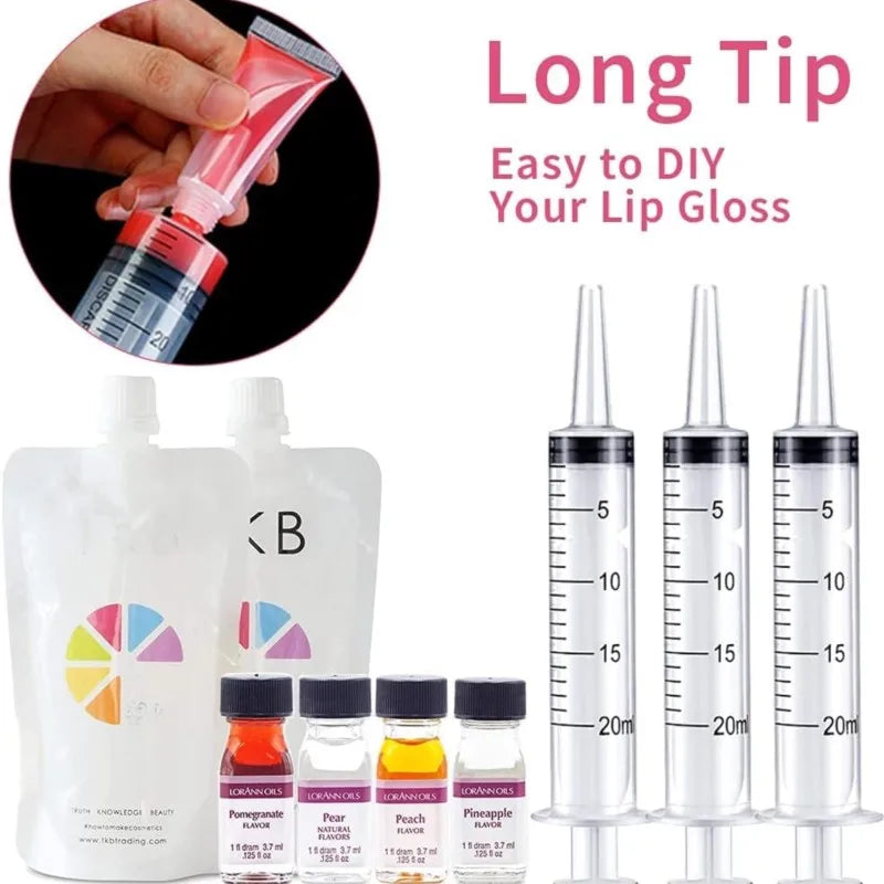 20ml Reusable Plastic Measuring Syringe Pack (5/10/20/30) - Hydroponics Nutrient, Oil Pump & Pet Medicine Feeder
