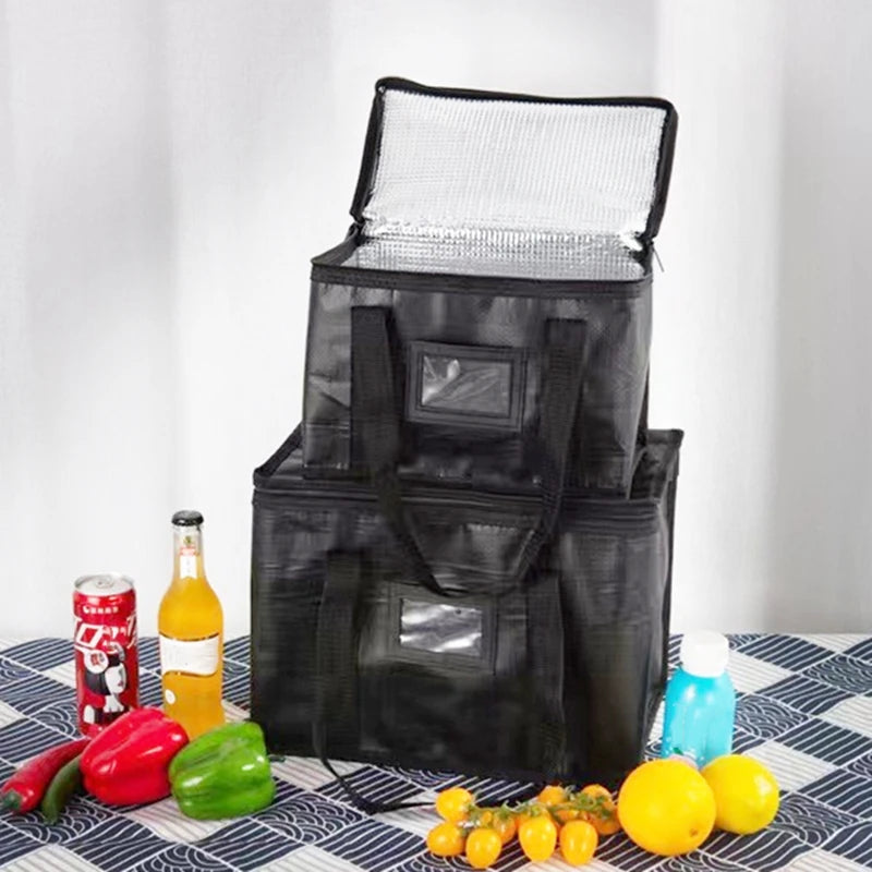 Insulated Food Delivery Cooler Bag - Thermal Pizza & Picnic Carrier for Takeaway and Camping (16L / 28L / 50L / Large)