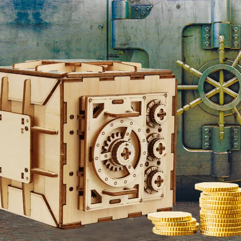 DIY 3D Wooden Mechanical Puzzle Kit – Spiral Run Marble Maze Model for Teens & Adults