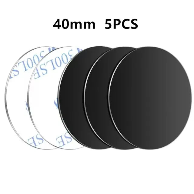 Thin Magnetic Metal Plate for Car Phone Holder – Universal Iron Disk Sticker for Phone & Tablet