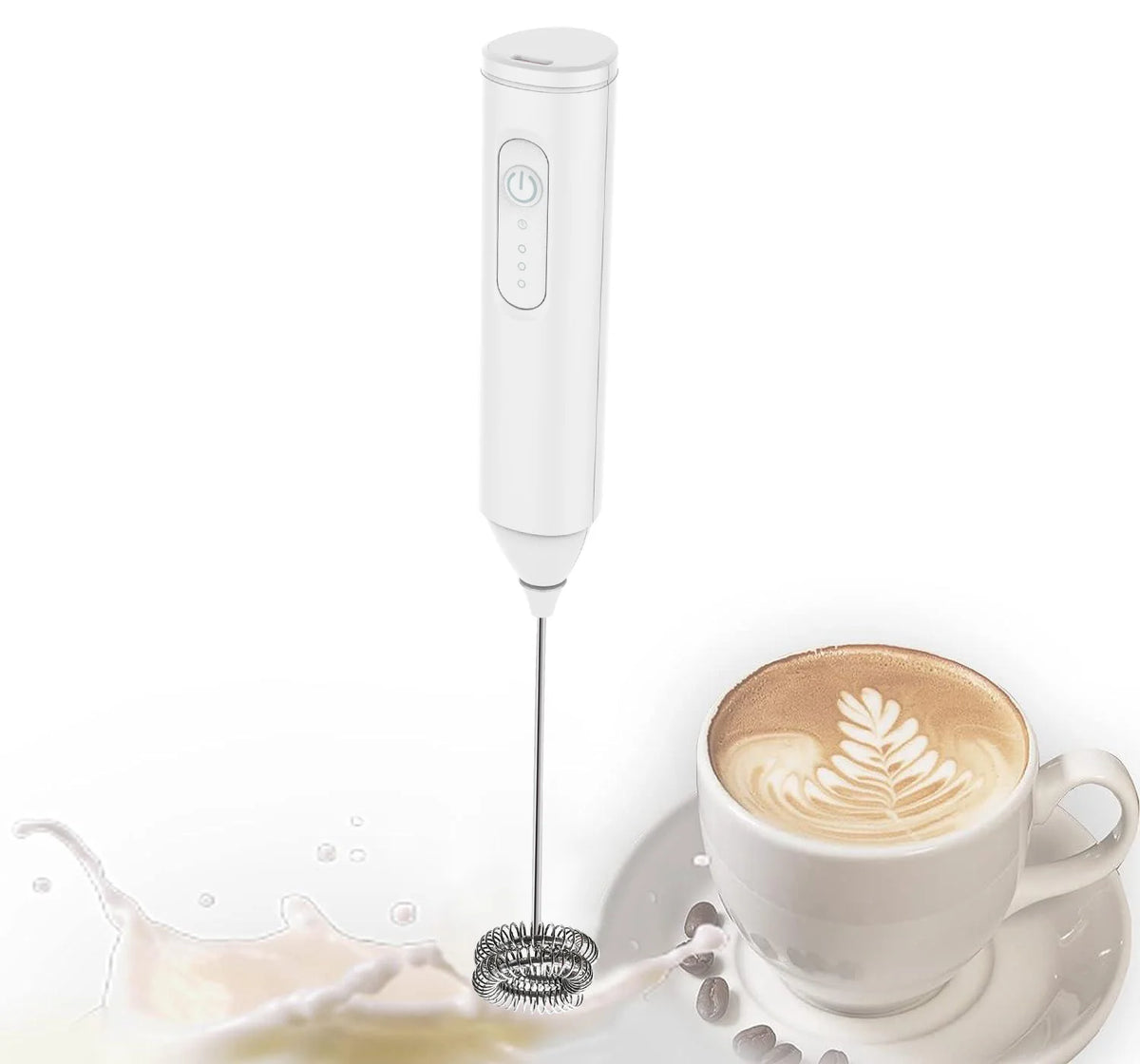Mini USB Rechargeable Milk Frother – 3-Speed Handheld Coffee Foam Maker & Electric Whisk Mixer