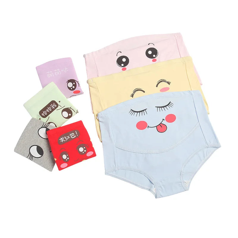 High Waist Cotton Maternity Panties for Pregnant Women, Abdominal Support Pregnancy Underwear