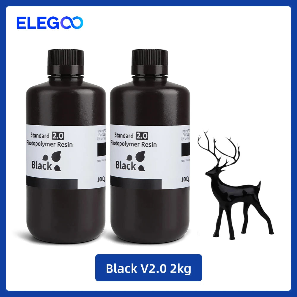 UV 3D Printing Resin 405nm, ABS-like, Water Washable, 8K Compatible for MSLA/DLP/LCD Printers