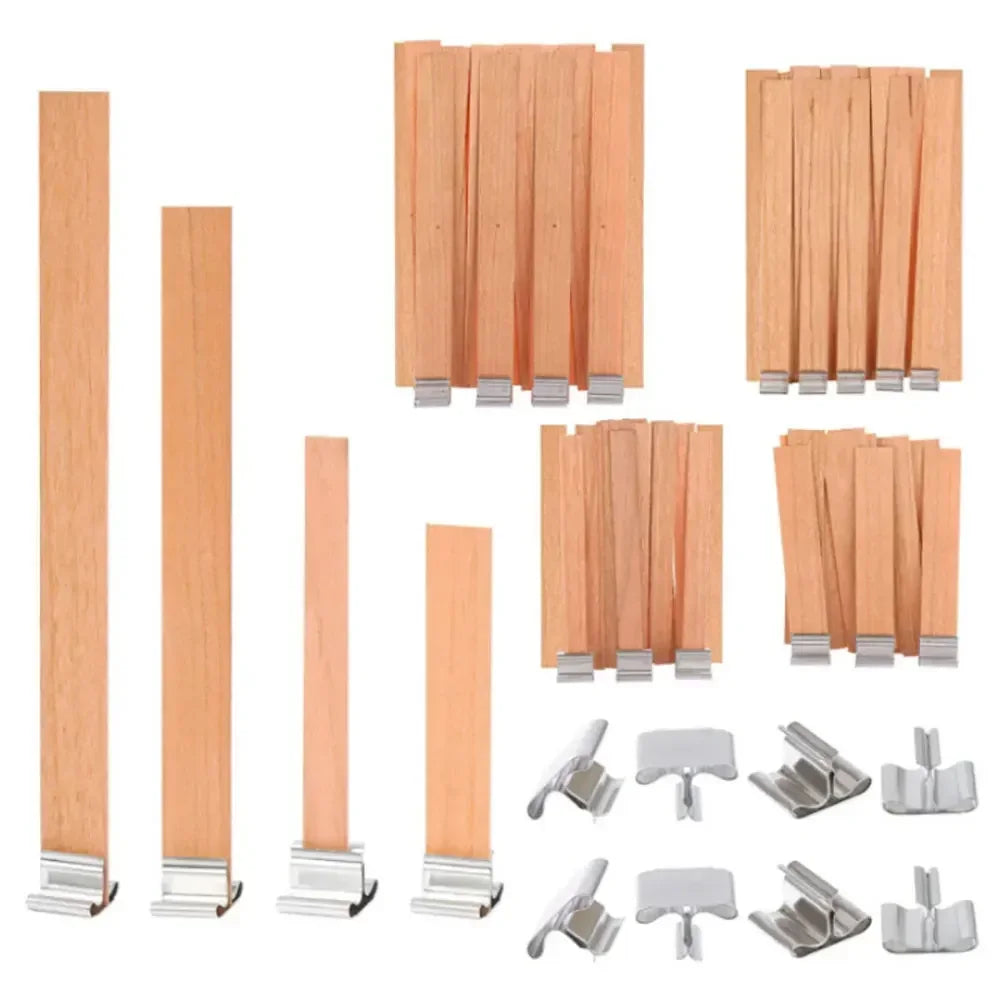 DIY Soy Wax Candle Kit with Wooden Wick – Aromatherapy Candle Making Supplies & Crafting Guide