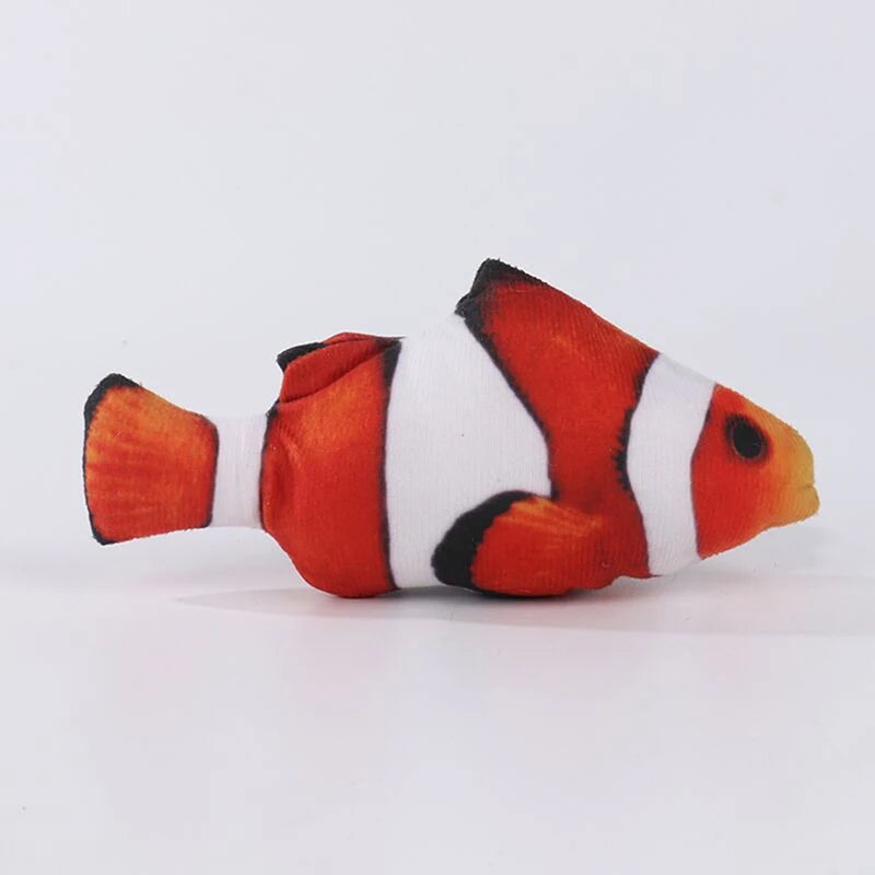 Plush Fish Cat Toy with Catnip - Durable Bite-Resistant Interactive Stuffed Toy for Cats