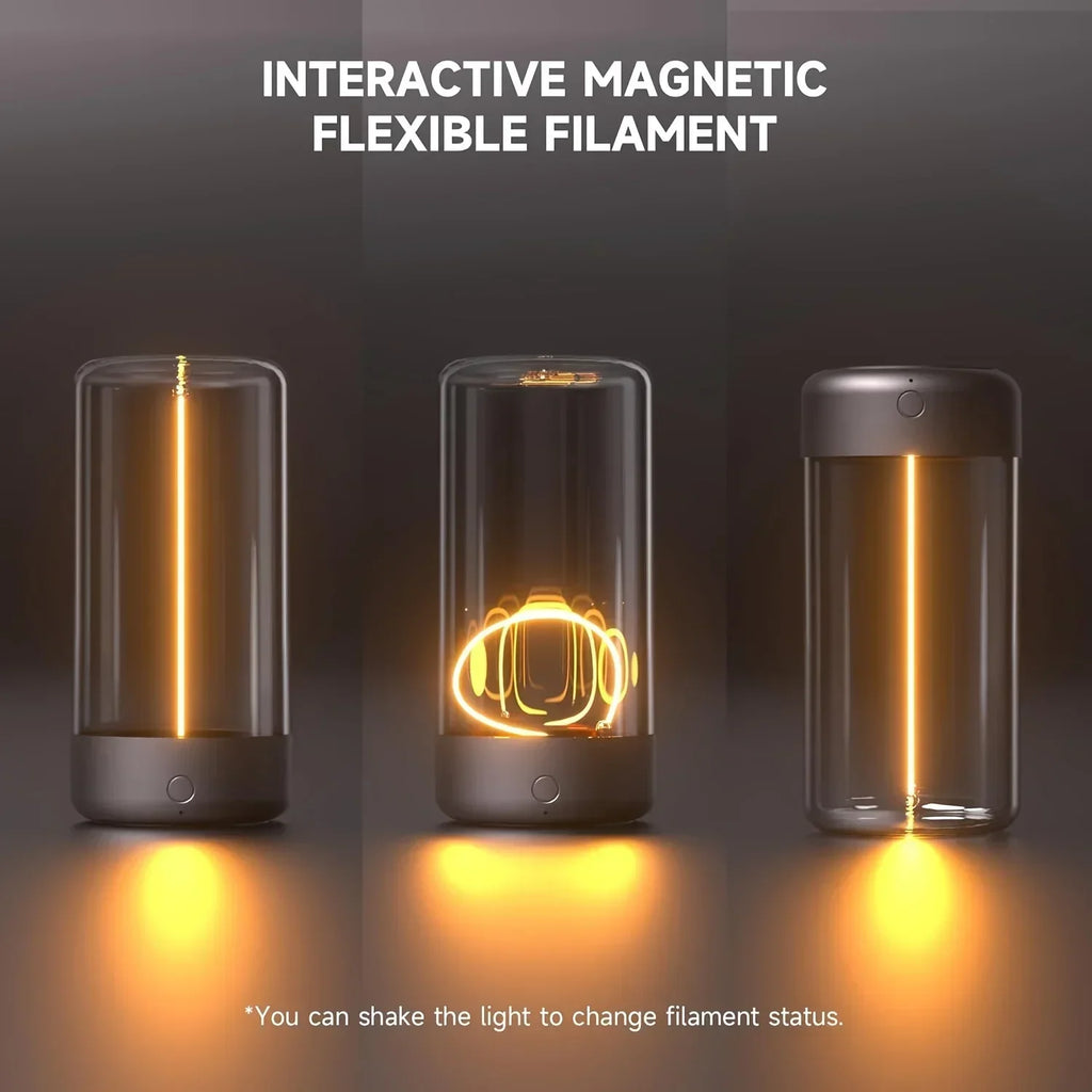Portable Ambient Magnetic Night Light USB-C Rechargeable Eye-Protection Lamp for Bedroom, Study & Camping Gift