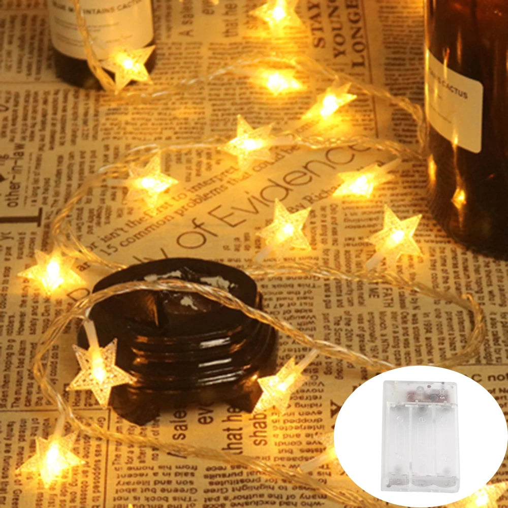 Star LED String Lights USB & Battery Operated Fairy Lights – 1.5m/3m/6m/10m (10/20/40/80 LEDs) Waterproof IP44 – Warm/Cool/Multicolor Party, Wedding & Patio Decor