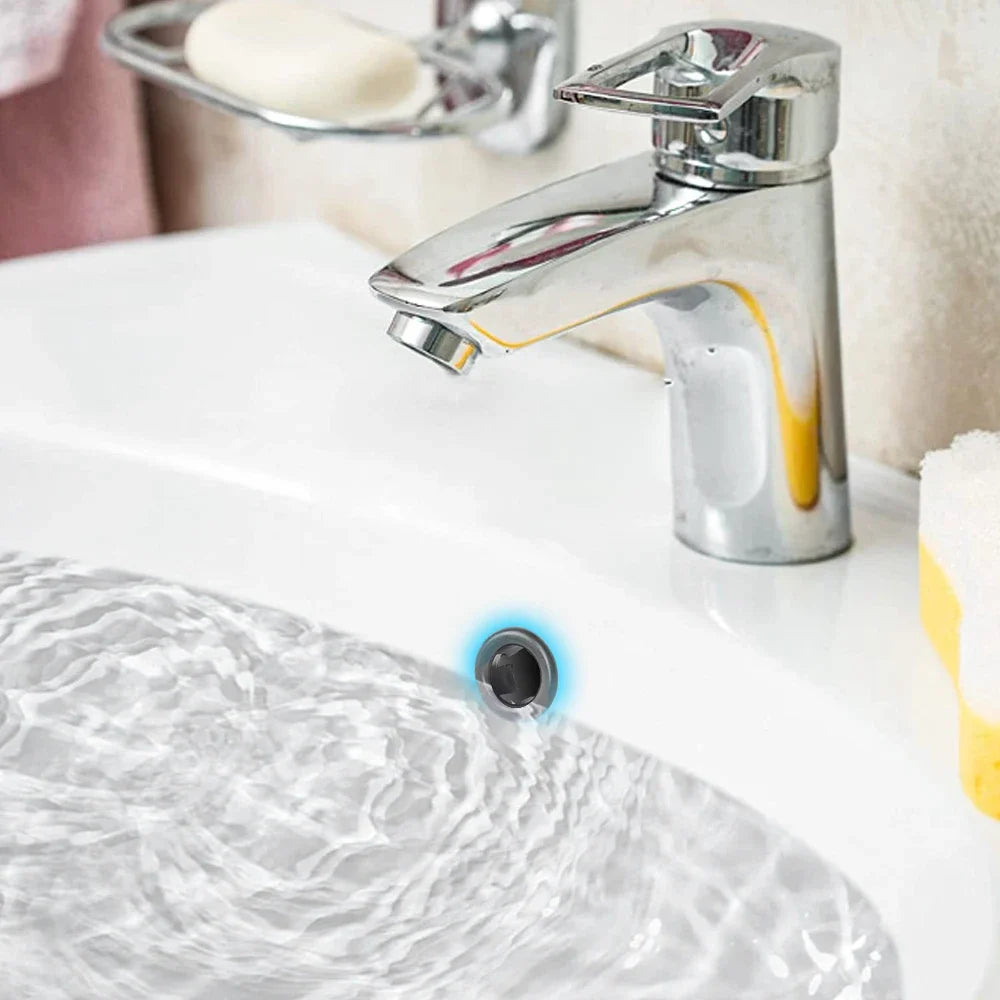 Sink Overflow Ring Cover 1/2/4-Pack Plastic Basin Overflow Hole Trim for Bathroom and Kitchen - Fits 22-24mm & 47-48mm Apertures