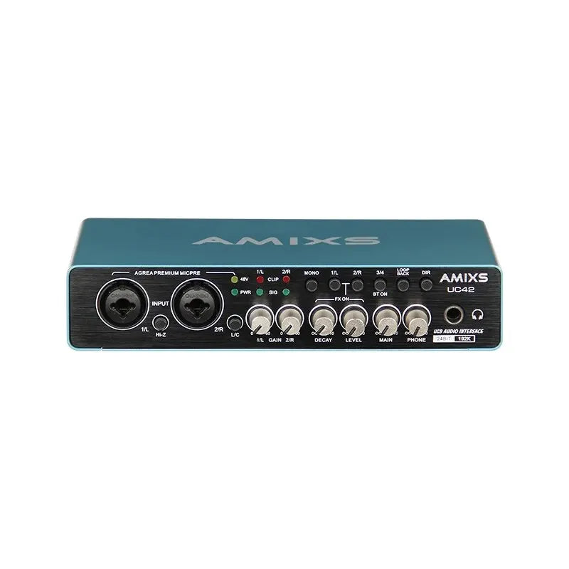 USB Audio Interface External Sound Card for PC Recording, Streaming, Podcasting and Video