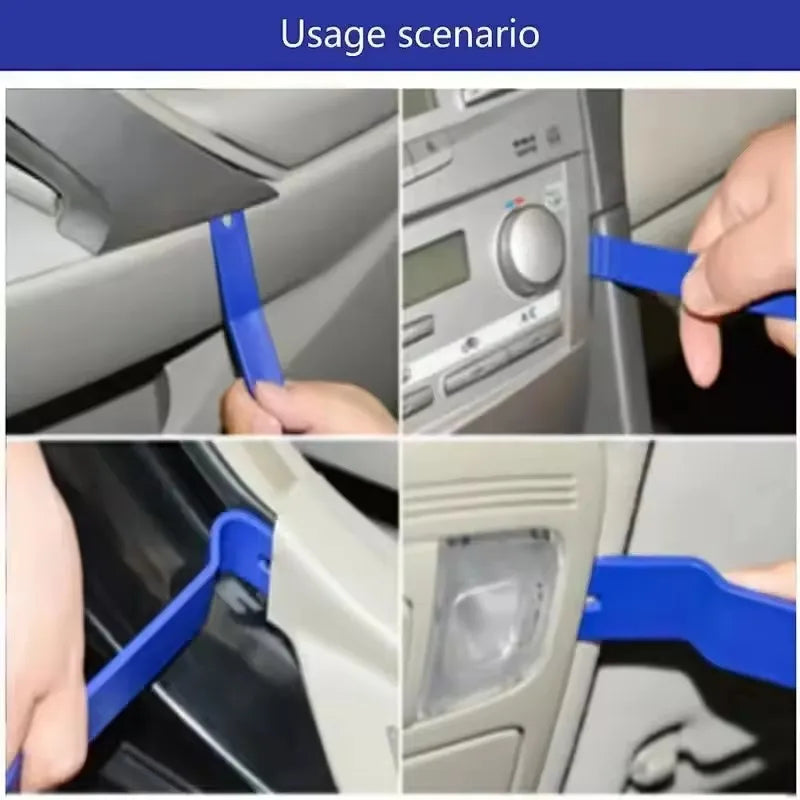 Car Trim Removal Tool Kit, Panel Pry Tools for Stereo, Dashboard & Door Clip Removal with Carrying Pouch