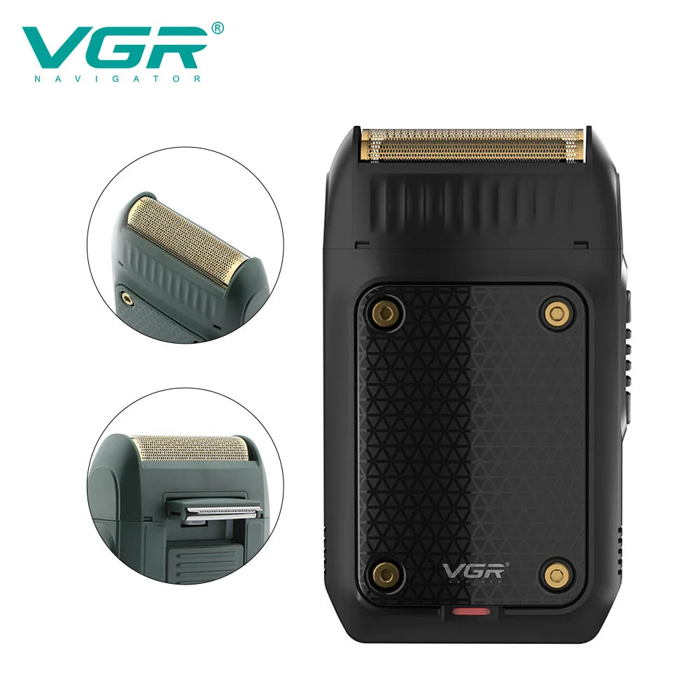 USB Rechargeable Electric Beard Trimmer & Face Shaver for Men — Stainless Steel Blades, Wet/Dry Precision Groomer