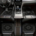 Bandana Print Rectangular Car Floor Mats - Synthetic Fiber Auto Interior Carpets