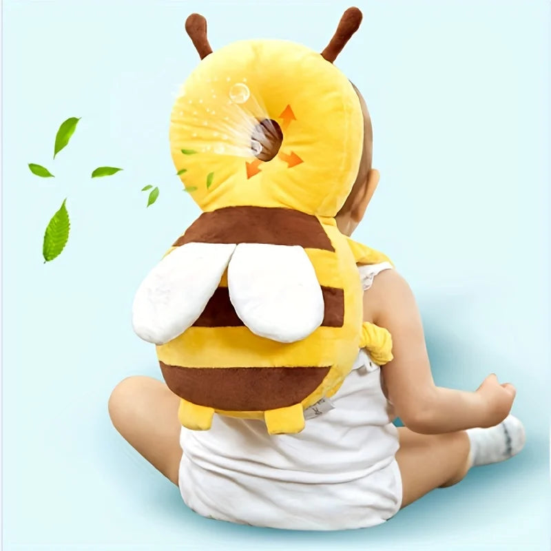 Little Bee Baby Head Protection Pillow Hat - Breathable Anti-Fall Safety Cap for Toddlers 1-3 Years