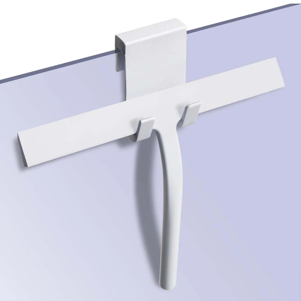 Matte Black Silicone Shower Squeegee 9 in (23 cm) - Streak-Free for Glass, Mirrors, Tiles & Car Windows