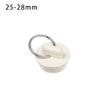 Universal Rubber Sink & Bathtub Drain Stopper Plug — Leakproof Floor Drain Strainer, White