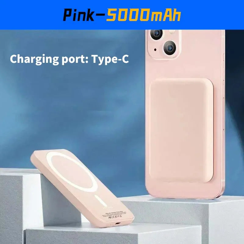 20000mAh Magnetic MagSafe-Compatible Wireless Power Bank 22.5W PD Fast Charger for iOS & Android