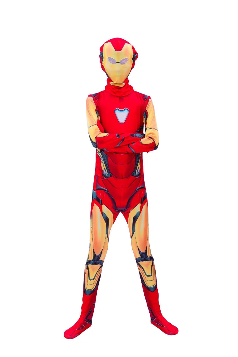 Superhero Zentai Cosplay Full-Body Suit – Multiple Sizes 100–190 cm (39–75 in) | Halloween Party Costume & Collectible Gift for Cosplay Fans