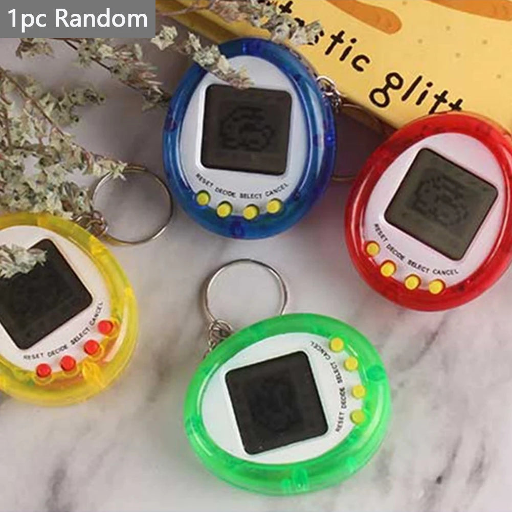 Mini Retro Virtual Pet Keychain Game — 90s Nostalgic Electronic Pocket Toy, Educational Gift for Kids & Adults