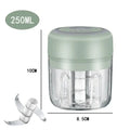 USB Rechargeable Electric Garlic Chopper & Crusher, Mini Portable Food Chopper 250/100 ml (8.5/3.4 fl oz)