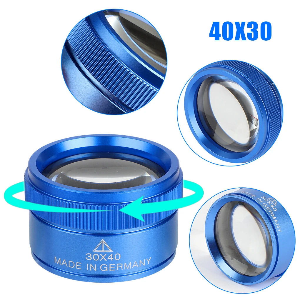 Alloy Jewelry Magnifier Glasses 40x High-Performance Precision Loupe for Jewelry Repair