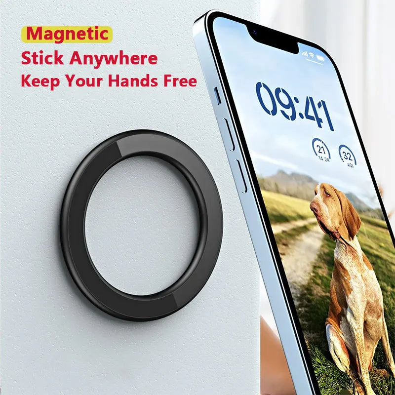 Universal Strong Magnetic MagSafe-Compatible Phone & Tablet Stand Car, Wall & Ring Holder