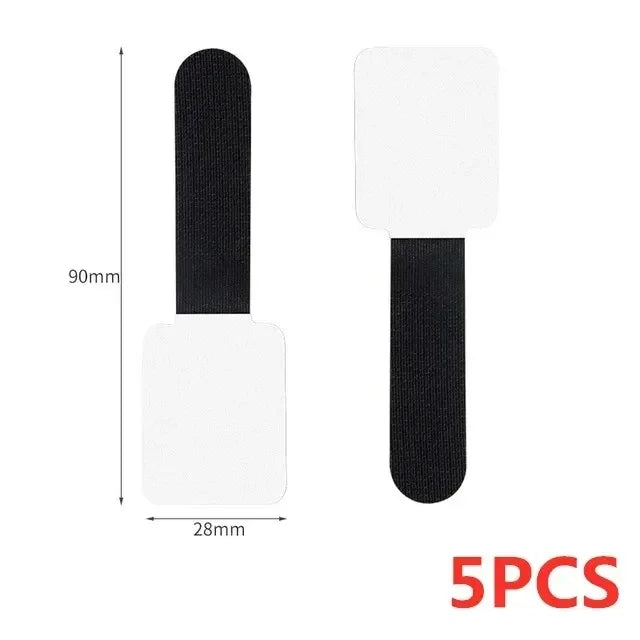 Reusable Self-Adhesive Cable Ties and Clips – Adjustable Power Cord Holder Desktop Cable Organizer