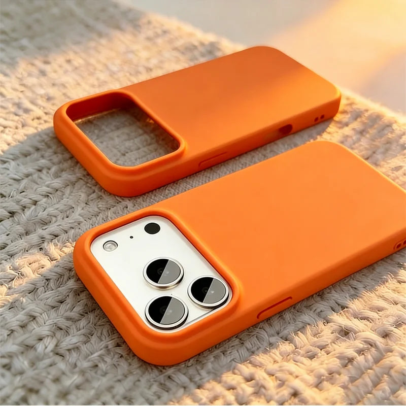 Liquid Silicone Full-Coverage iPhone Case — Shockproof Soft Matte, Anti-Fingerprint & Anti-Scratch