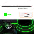 Car Interior Ambient LED Strip 110cm (43.3in), Universal DIY Flexible Cuttable Acrylic Lighting