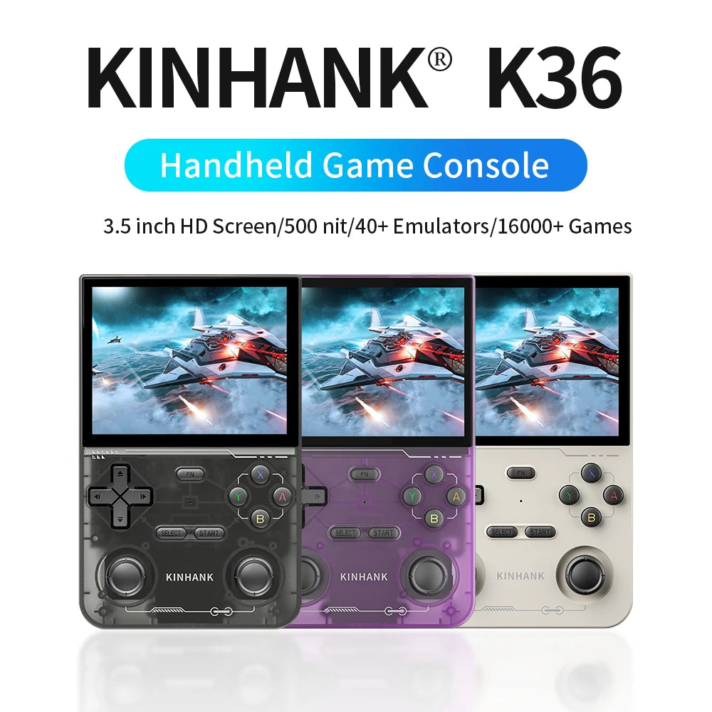 Open Source Retro Handheld Game Console – 16,000+ Classic Games | PS1/PSP/N64/DC Emulators | 3.5-inch (8.9 cm) 500 nit IPS Display | 3500 mAh Battery