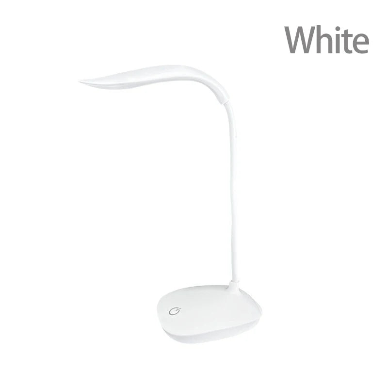 LED Reading Desk Lamp Portable USB Rechargeable Touch Dimmable Eye-Care Table Lamp 360° Adjustable for Office & Study