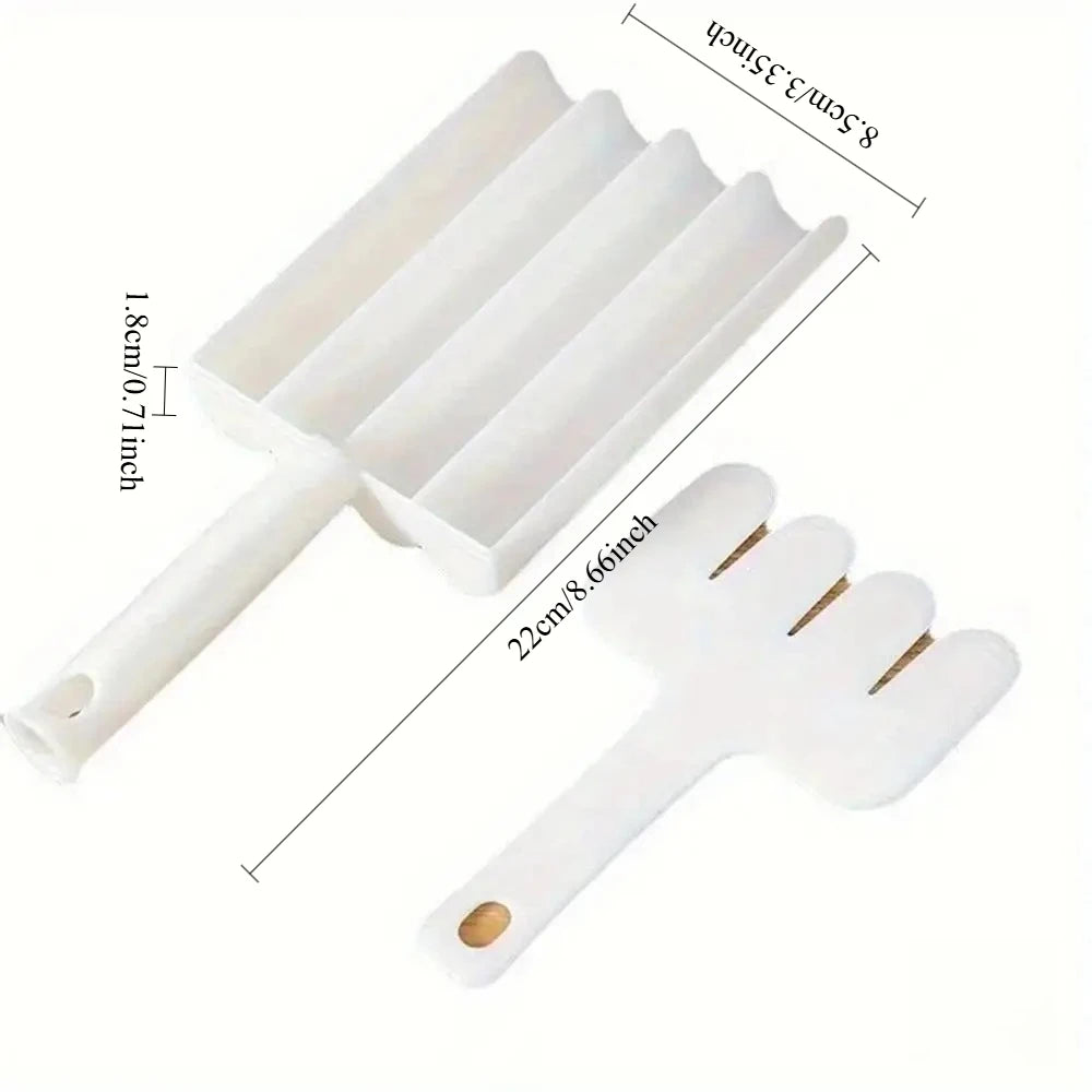 4-Cavity Rice Ball Maker Mold – Plastic Onigiri, Fish & Meatball Scoop