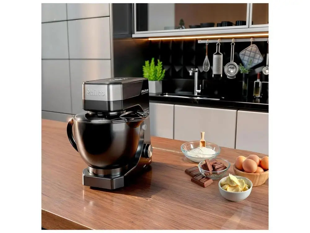 Planetary Stand Mixer 800W 12-Speed + Turbo 5L (5.3 qt) Bowl Black 110V