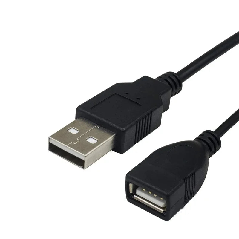 2-Pack USB A Male to Female Power Extension Cable with On/Off Switch – 11.02in (28cm) Inline Toggle for LED Lamps, USB Fans, Desk Lights